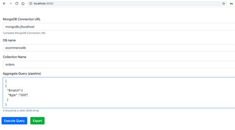 mongodb aggregate to csv|MongoDB aggregate export to CSV .